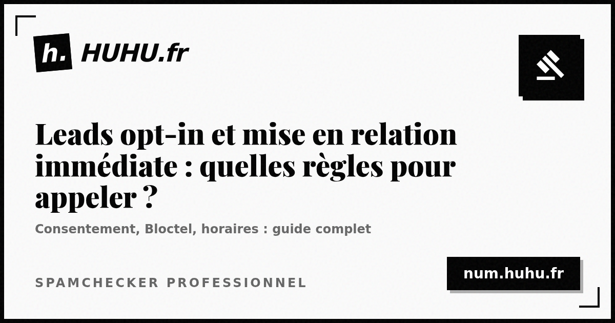 Leads opt-in et mise en relation immédiate : quelles règles pour appeler ?